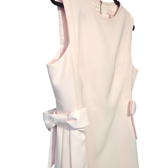 Ted Baker Elegant Sleeveless Pink Dress Size 12 - Picture 4 of 12